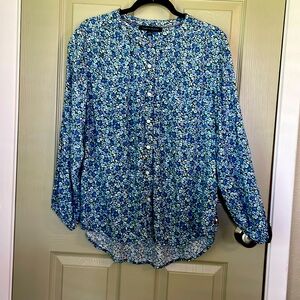 EUC Tommy Hilfiger Floral Garden Peasant Style Blouse
